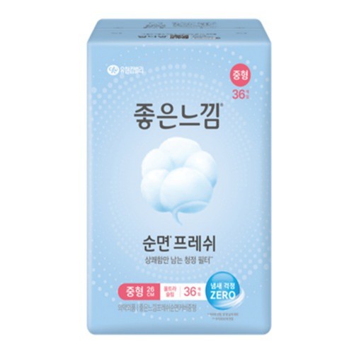 좋은느낌 순면프레쉬 중형 (36개)