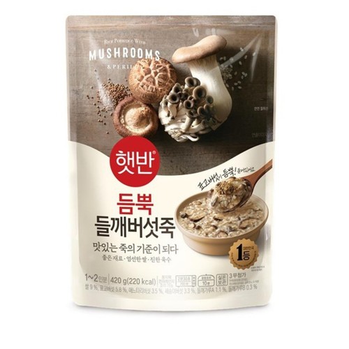 CJ 햇반 듬뿍 들깨버섯죽 (420G)