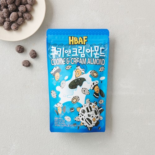 HBAF 쿠키앤크림 아몬드 (190G)