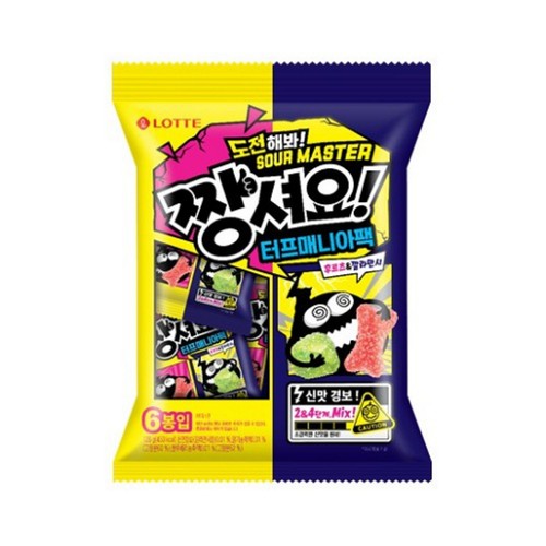 롯데 짱셔요 쉐어팩 터프매니아팩 (126G)