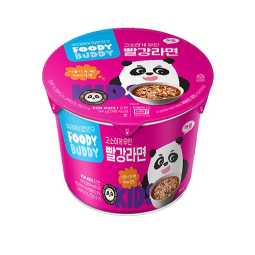 푸디버디 빨강라면 컵 (1개)