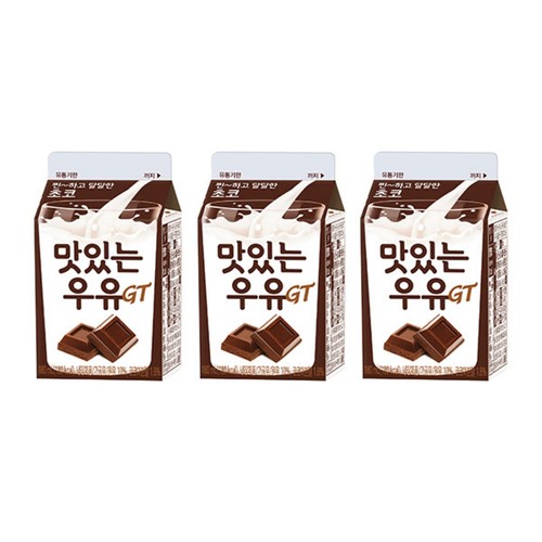 남양유업 맛있는 우유 GT 초코 (180ML*3입)