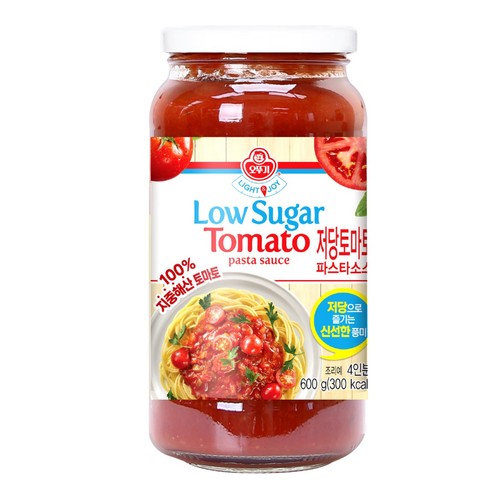 오뚜기 LIGHT&JOY 저당 토마토 파스타소스 (600G)
