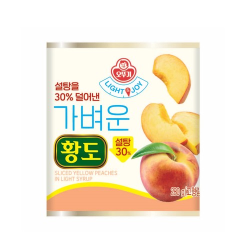 오뚜기 LIGHT&JOY 가벼운 황도 (280G)