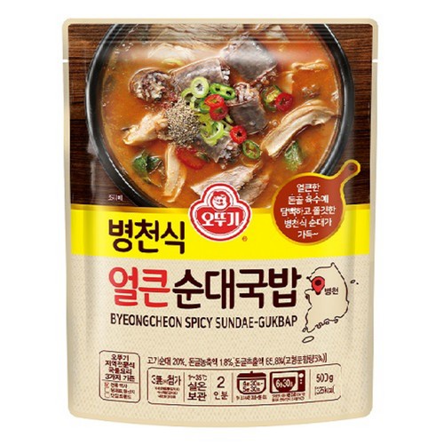 오뚜기 병천식 얼큰순대국밥 (500G)