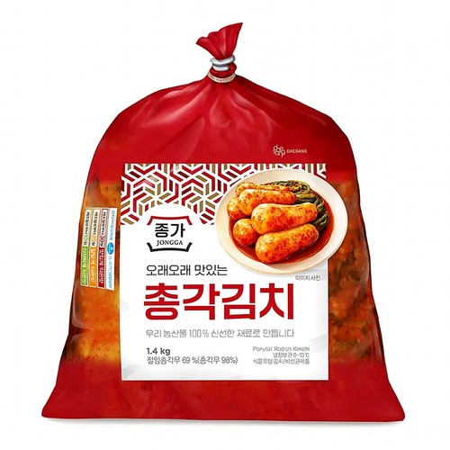 대상 종가 오래오래 맛있는 총각김치 (1.4KG)